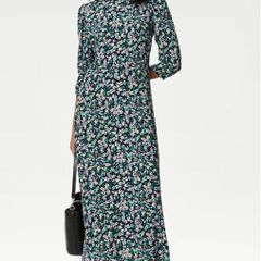 M&S Ditsy Floral Super Flattering Dress: Size 12