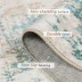 Extra Large Rugs for Living Room 160x230cm Beige Washable Carpet Rugs with Rubber Backing Non Slip Kids Carpet for Bedroom Playroom Nursery Dining Room Image 4