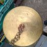 Very Large Army WW1 Dated 1918 Heavy Brass Gong Shell with a Hammer, Pubs, Bar Restraunts or Hotels etc, A beautiful eye catcher and a wonderful conversation piece, Postage Available or Collection on all my items Image 6