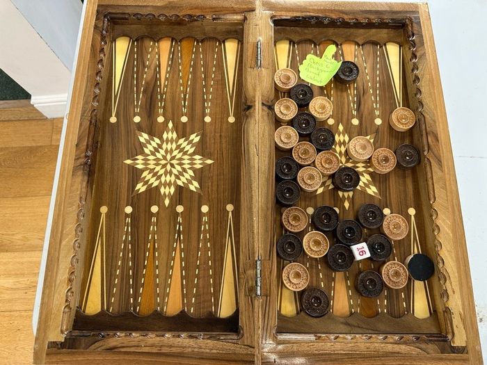 Double-sided Chess & Backgammon Board