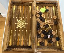 Double-sided Chess & Backgammon Board
