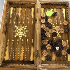 Double-sided Chess & Backgammon Board
