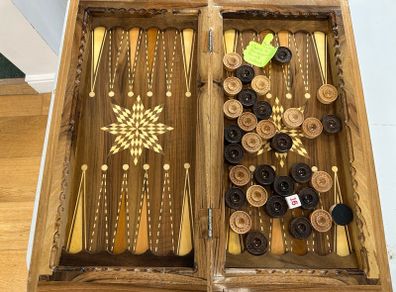 Double-sided Chess & Backgammon Board