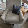 Sophia Patterned Accent Swivel Chair DFS Image 2