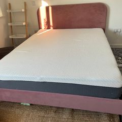 King size velvet bed frame only (mattress not included but available to buy also)