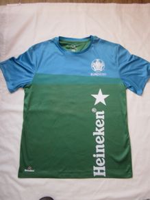 HEINEKEN UEFA Euro 2020 T Shirt Top, Size XXL Short Sleeved Blue/Green