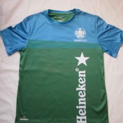 HEINEKEN UEFA Euro 2020 T Shirt Top, Size XXL Short Sleeved Blue/Green