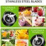 GDOR 1200W Smoothie Blender 2-in-1 with Glass Jug & Travel Cup Image 5