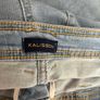 Kalisson Light Wash Turn Up HR Crop Jeans Image 3