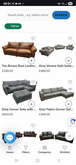 Second hand fully refurbished sofas for sale.