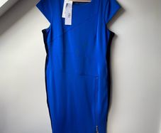 BNWT Tia Cobalt Blue Midi Dress