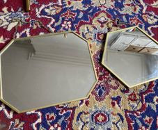 Art deco golden small mirrors
