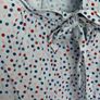 [clothes for adults] Stunning polka dot top with a bow, size M/10 Image 3