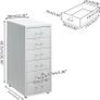 6 drawer storage cabinet Image 3