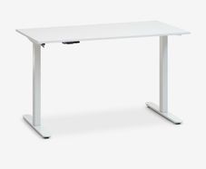 Electric Standing Desk + Power Strip + Lamp