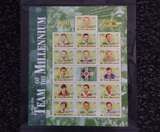 Ireland Mint Stamps : GAA Football " Team of The Millennium " Commemorative Sheet - 1999 , MNH