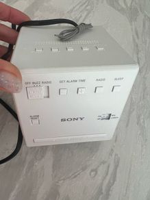 Sony ICF-C1 Horloge Blanc