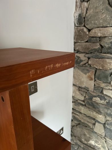 Large Cherry Wood Shelving / Display Unit