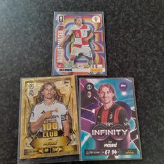Luka Modric - 3 Rarer Cards on offer Match Attax / Panini