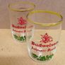 Vintage Budweiser ( Anheuser-Busch Logo ) 4oz Taster Sampler Glass  X 2 Image 4