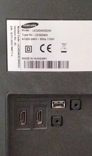 Samsung 32 inch TV with Remote. 2012 model. Smart Ready.