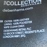 Debenhams genuine black leather handbag in very good condition see last three photos for exact measurements and condition etc FREE TRACKED POSTAGE INCLUDED Image 6