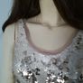 Gold Zara dress size XS(8-10) with matching heels and clutch Image 6