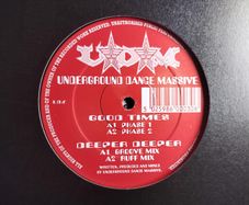 Underground Dance Massive - Good Times + Deeper Deeper - Labello Blanco Dance Records - Super SCARCE 90s DEEP House GEM!