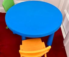 Children's table and two chairs