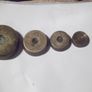 6  antique brass waights Image 2