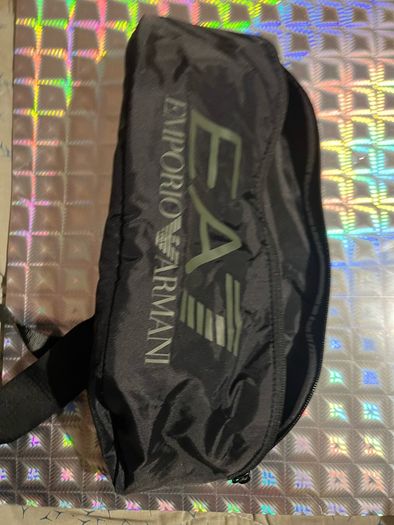Armani crossbody shoulder hip travel bag