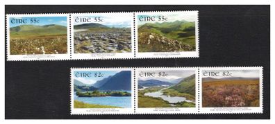2011 Ireland National Parks of Ireland (Ballycroy, The Burren, Connemara, Gleneagh, Killarney & Wicklow Mountains) Commemorative Stamps Mint Never Hinged (MNH)