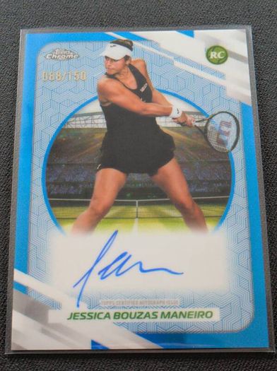 Jessica Bouzas Maneiro On Card Blue Autograph Refractor 088/150 2026 Topps Chrome Tennis