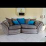 Couch snuggle with fabulous Armchair in teal. Image 2