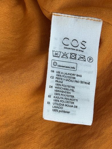 COS Yellow Layered A-line Dress