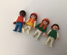 4 Vintage 1980s Smaller than average  Playmobil Figures
