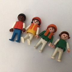 4 Vintage 1980s Smaller than average  Playmobil Figures