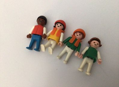 4 Vintage 1980s Smaller than average  Playmobil Figures