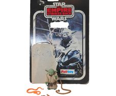 Star Wars Vintage Yoda Palitoy ESB Card Extra Snake Cane Variant 1980