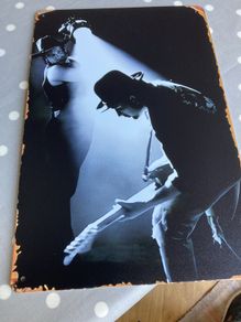 U2  Metal Wall Plaque