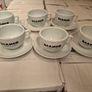 Cappuccino Cups & Saucers Porcelain set X 6 Image 2