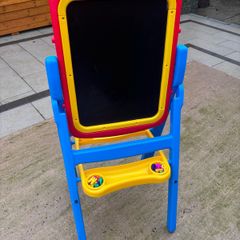 kids crayons white board & black board