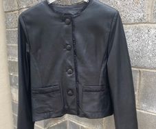 Genuine Soft Special Leather Ladies Jacket, Size 40