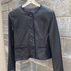 Genuine Soft Special Leather Ladies Jacket, Size 40
