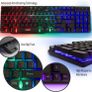 Gaming Keyboard and Mouse and Mouse pad and Gaming Headset, Wired LED RGB Backlight Bundle for PC Gamers Users - 4 in 1 Gift Box Edition Hornet RX-250 Image 2