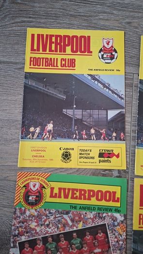 Liverpool Football Match Programmes x8 1985