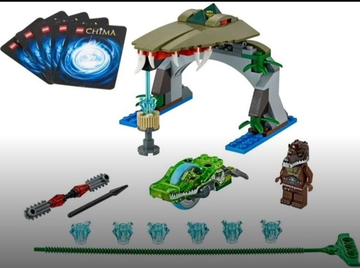 x2 Bundle - Lego Legends Of Chima Sets - 70111 & 70112 - With x2 Figures, x10 Trading Cards, x2 Power Up Speedors, Weapons, Instruction Manuel, Etc...