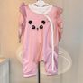 Baby Girls Pink Panda Sleepsuit Age 1-3 months / EU 56cm Image 4