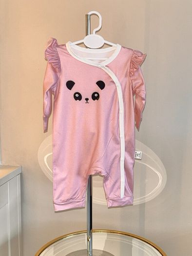 Baby Girls Pink Panda Sleepsuit Age 1-3 months / EU 56cm
