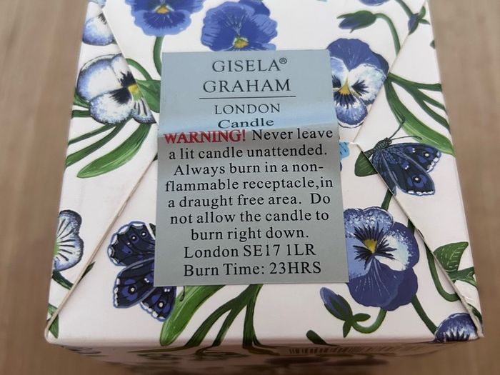 Gisela Graham Scented Boxed Candle - Bluebell Field